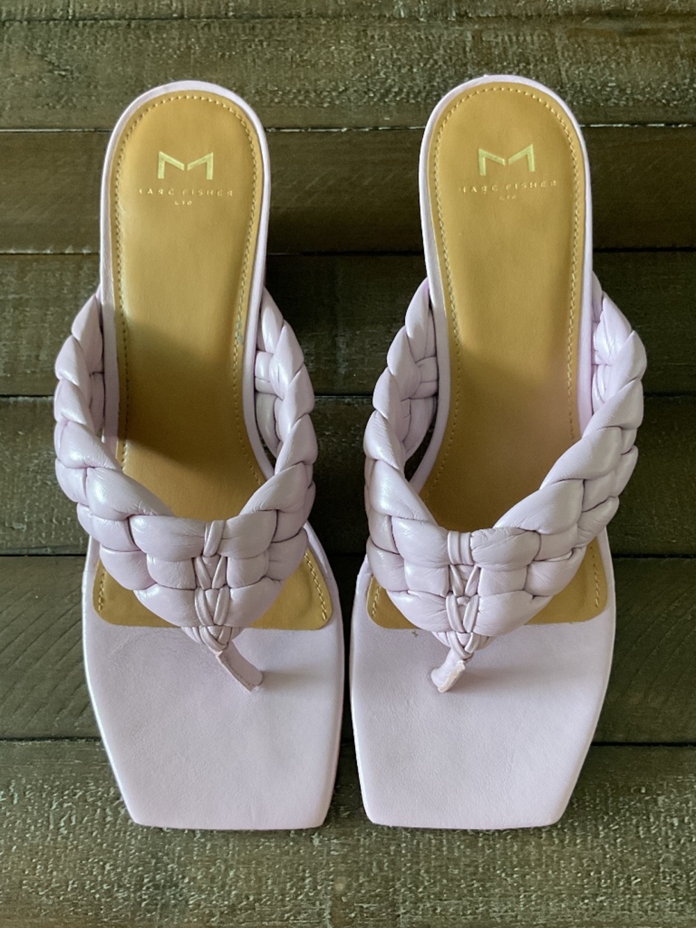🤩 Marc Fisher Norsa Block Heel Sandal in Light Lilac - size 8.5
